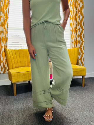 Smoke Green Pants