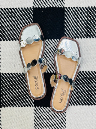 Silver Applause Sandal