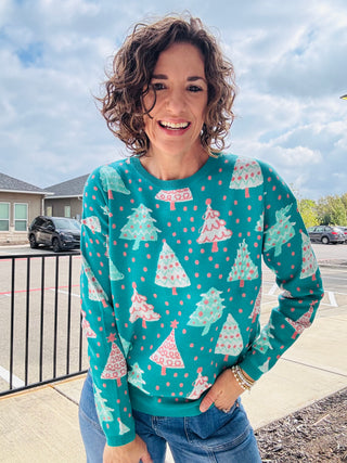 Teal Christmas Sweater