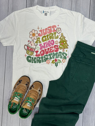 Girl Who Loves Christmas Tee