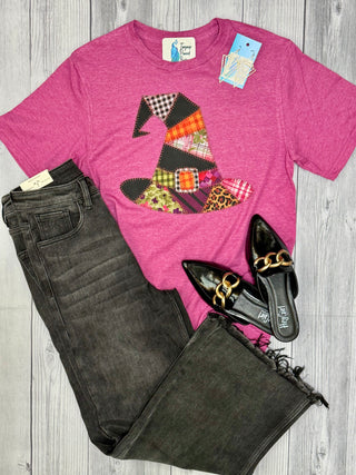 Patchwork Witch's Hat Tee