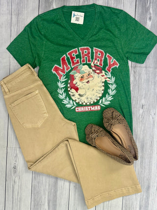 Merry Christmas Vintage Santa Tee