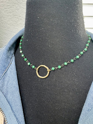 Emerald Circle Necklace