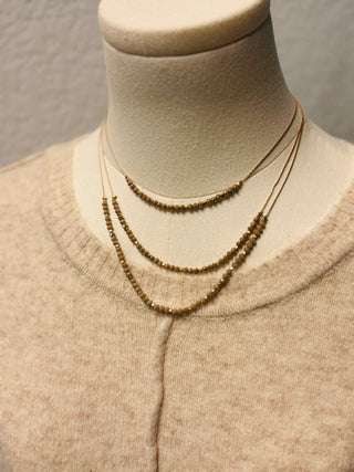 Champagne Layered Necklace