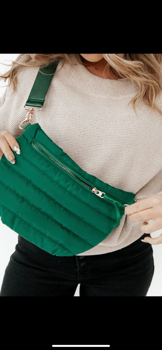 Emerald Jolie Puffer Belt Bag
