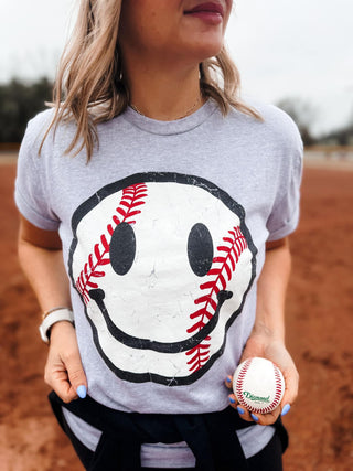 Baseball Smiley Tee
