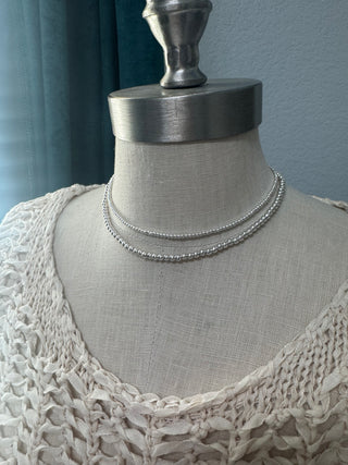 Silver Fan Necklace
