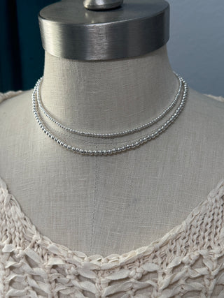Silver Fan Necklace