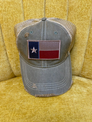 Texas Flag Olive Hat