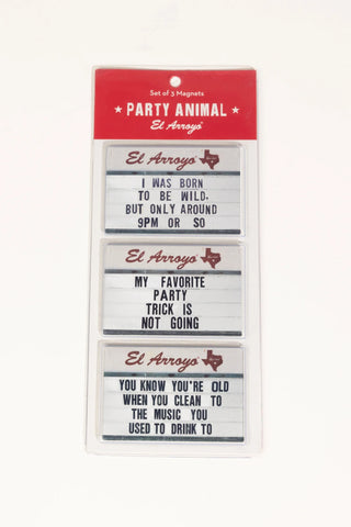 Party Animal Magnet Set