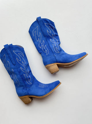 Cobalt Blue Boots