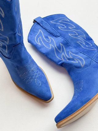 Cobalt Blue Boots