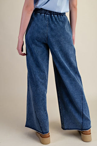 Washed Denim Weekend Pants
