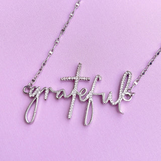 Grateful Silver Necklace