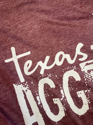 Texas Burgundy Tee