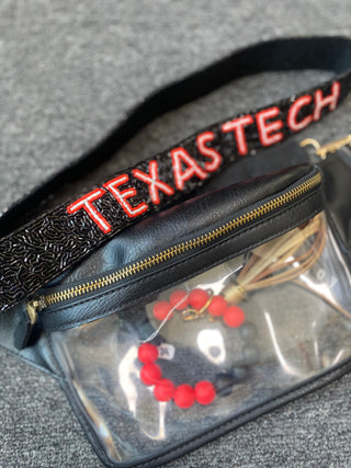 Texas Tech Beaded Guitar Strap