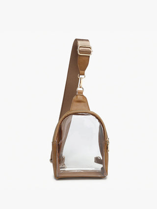 Taupe Ellen Clear Bag