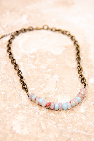 Victoria Pink & Blue Necklace