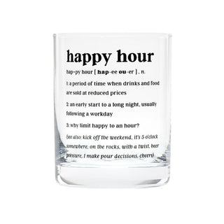 Happy Hour Cocktail Glass