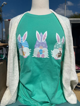 Easter Gnomes Mint Tee